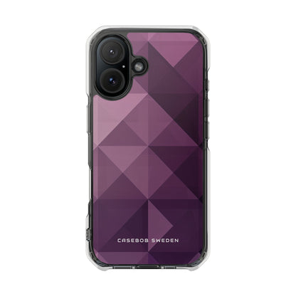 Gradient Purple Mosaic iPhone 16 - Clear Impact Phone Case