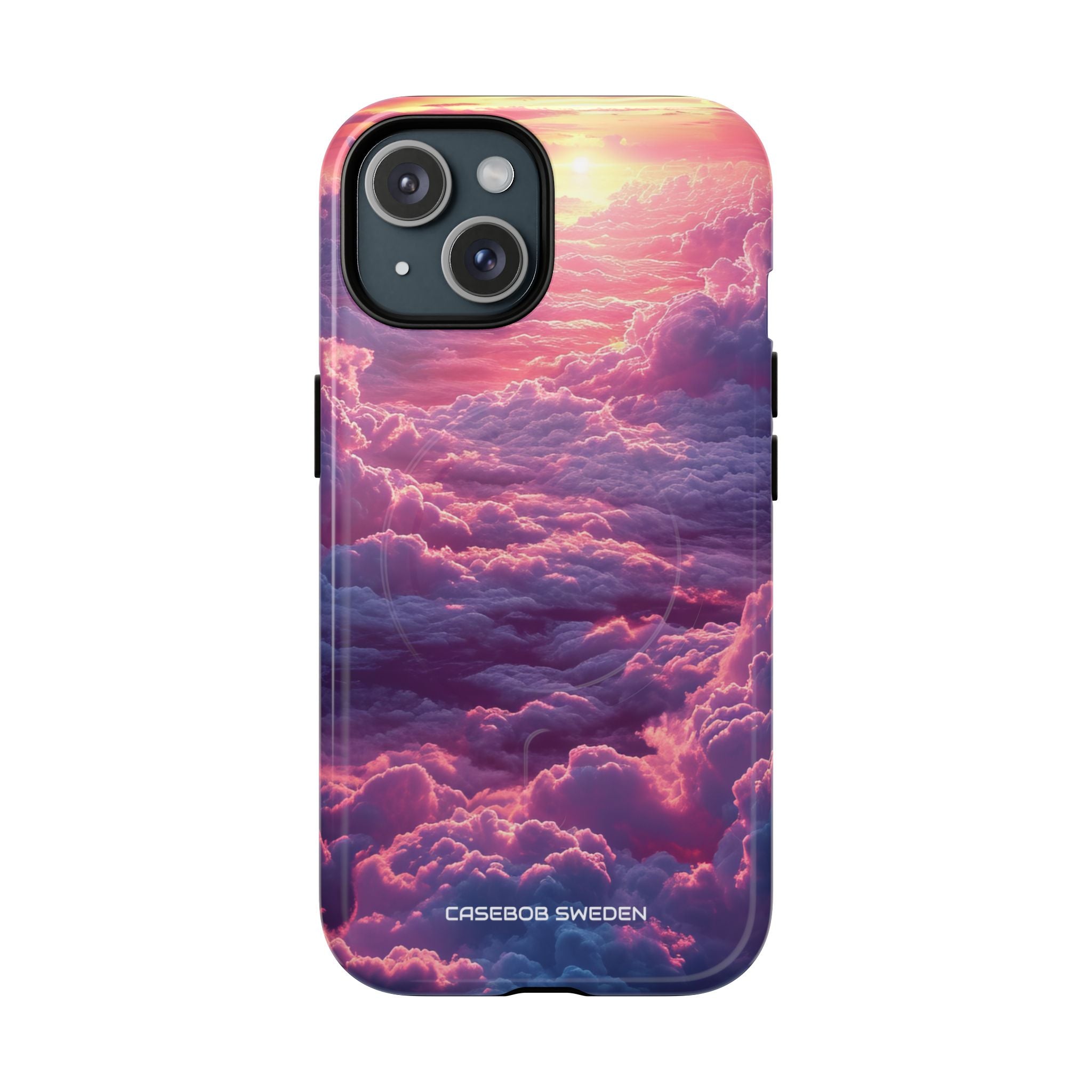 Pink Purple Clouds - Tough + MagSafe® iPhone 15 Phone Case