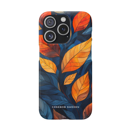 Stained Glass Blossoms iPhone 15 - Slim Phone Case