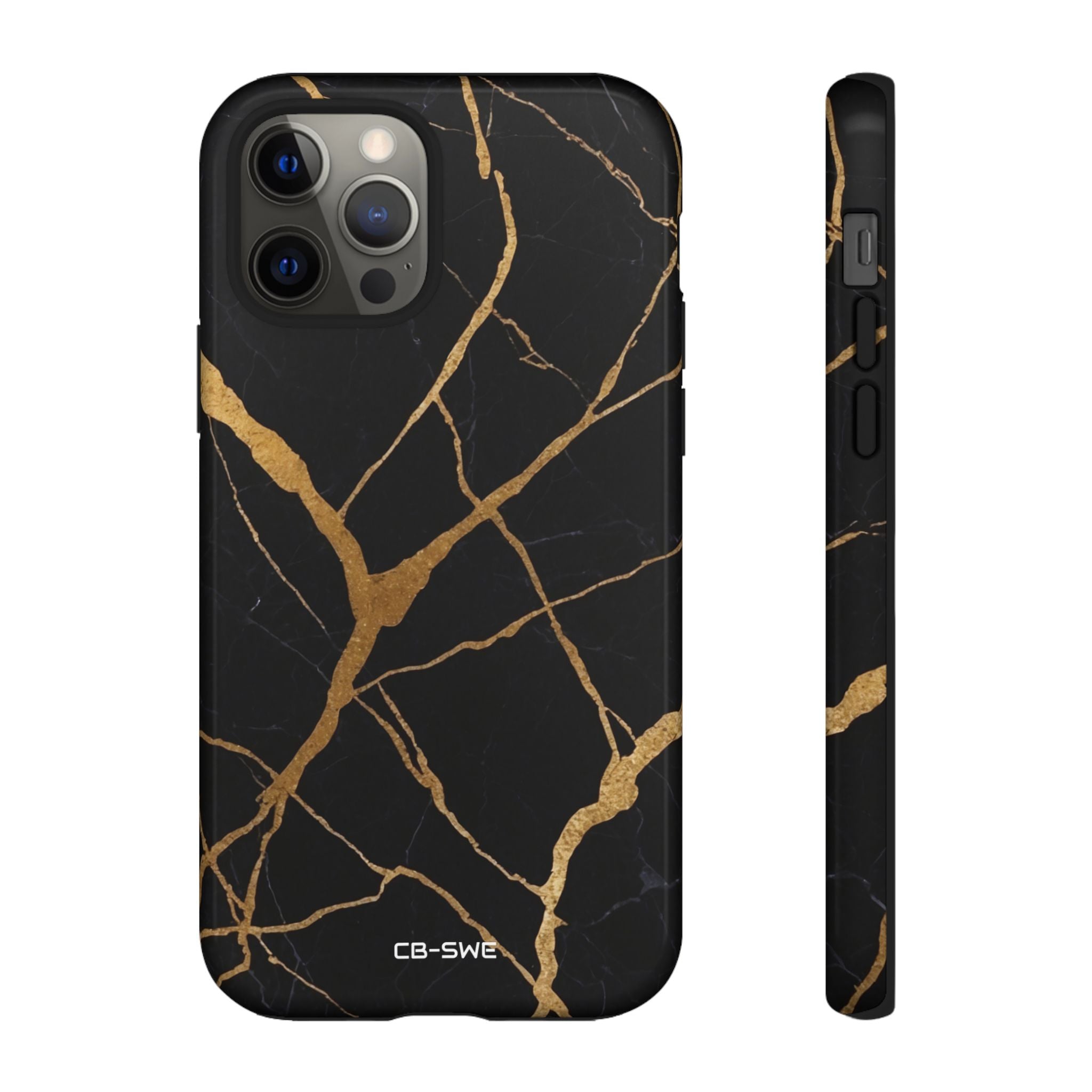 Golden Veins Twist - iPhone Case