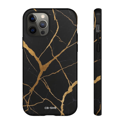 Golden Veins Twist - iPhone Case