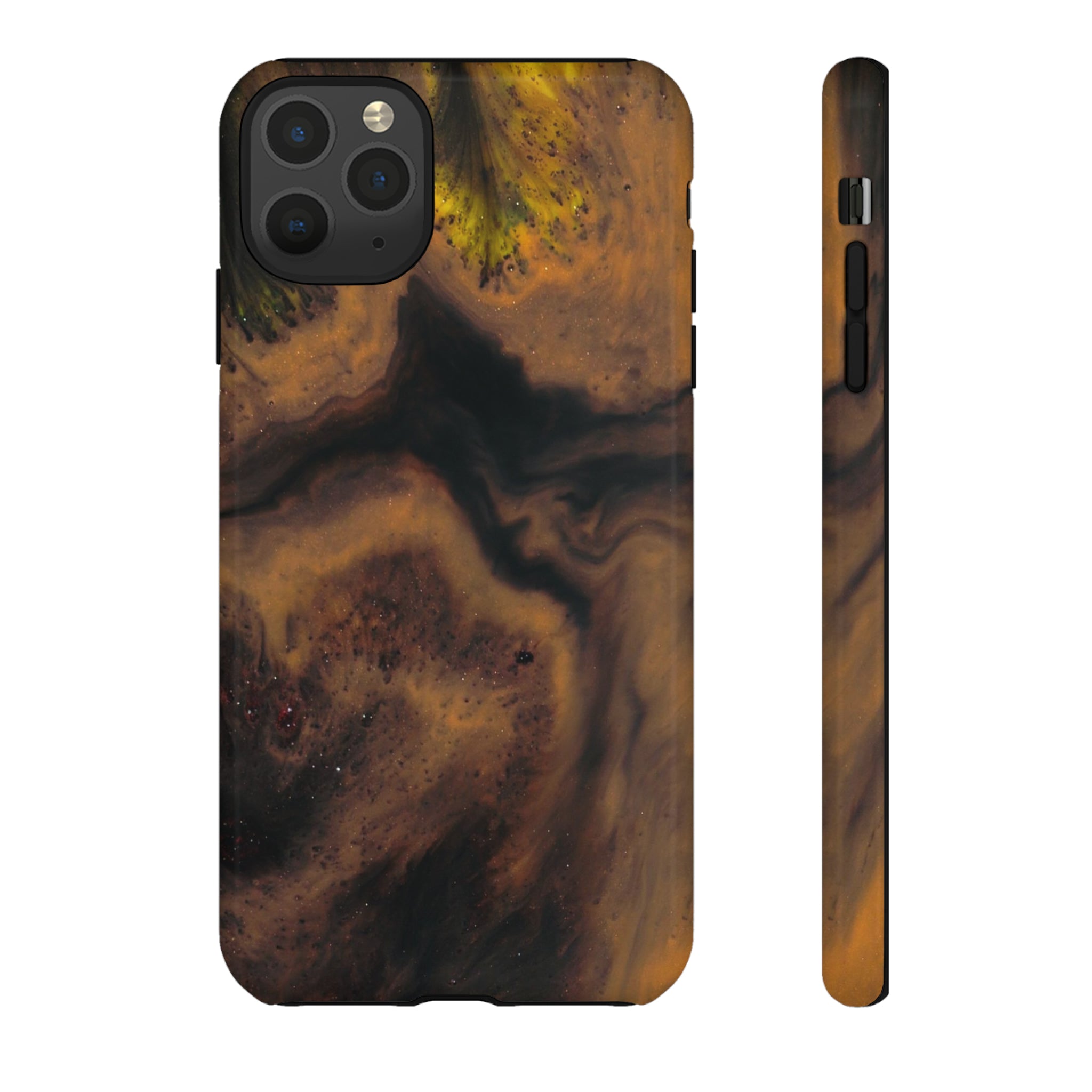 Brown Earth Ink Art - Protective Phone Case