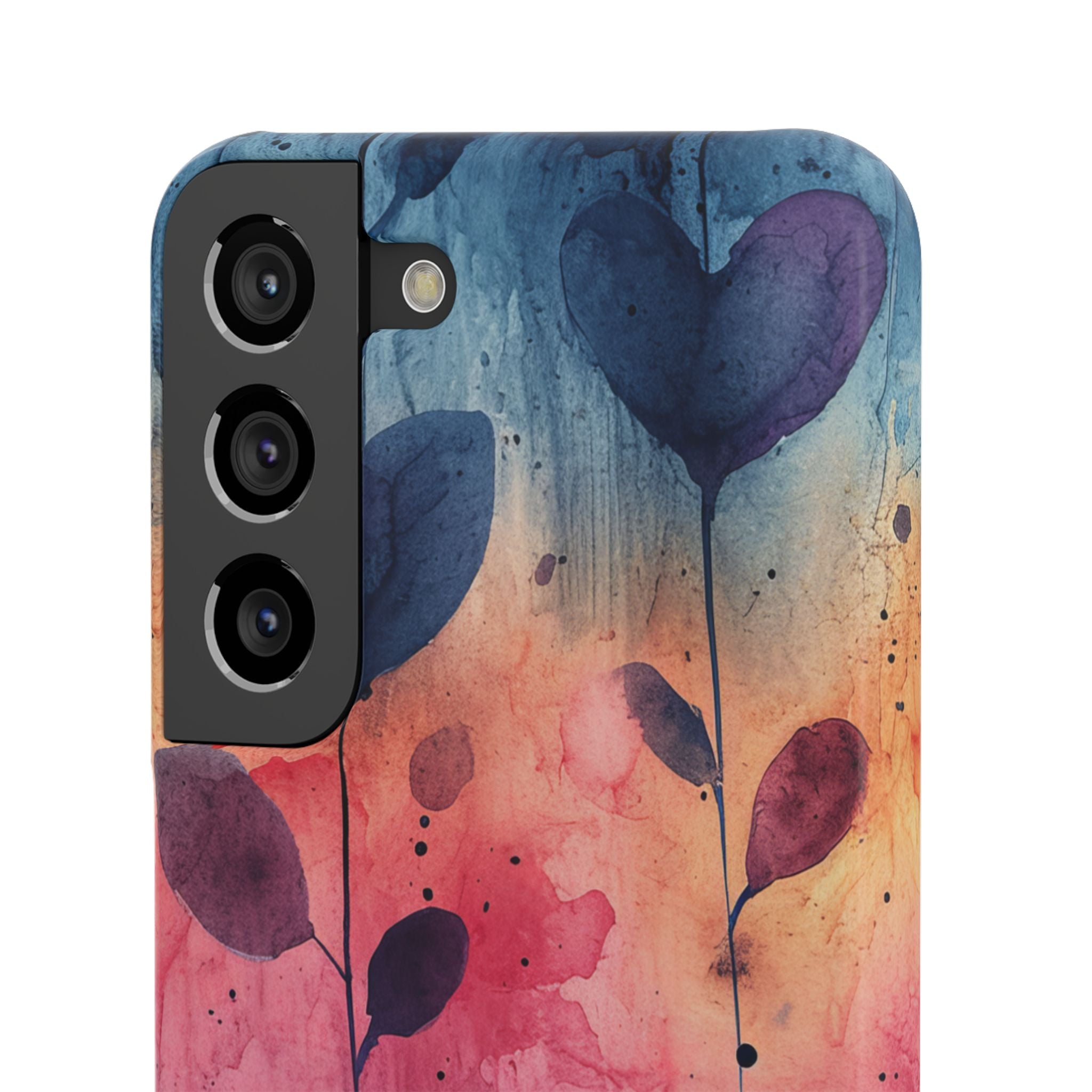 Watercolor Heart Art - Slim Samsung S22 Phone Case