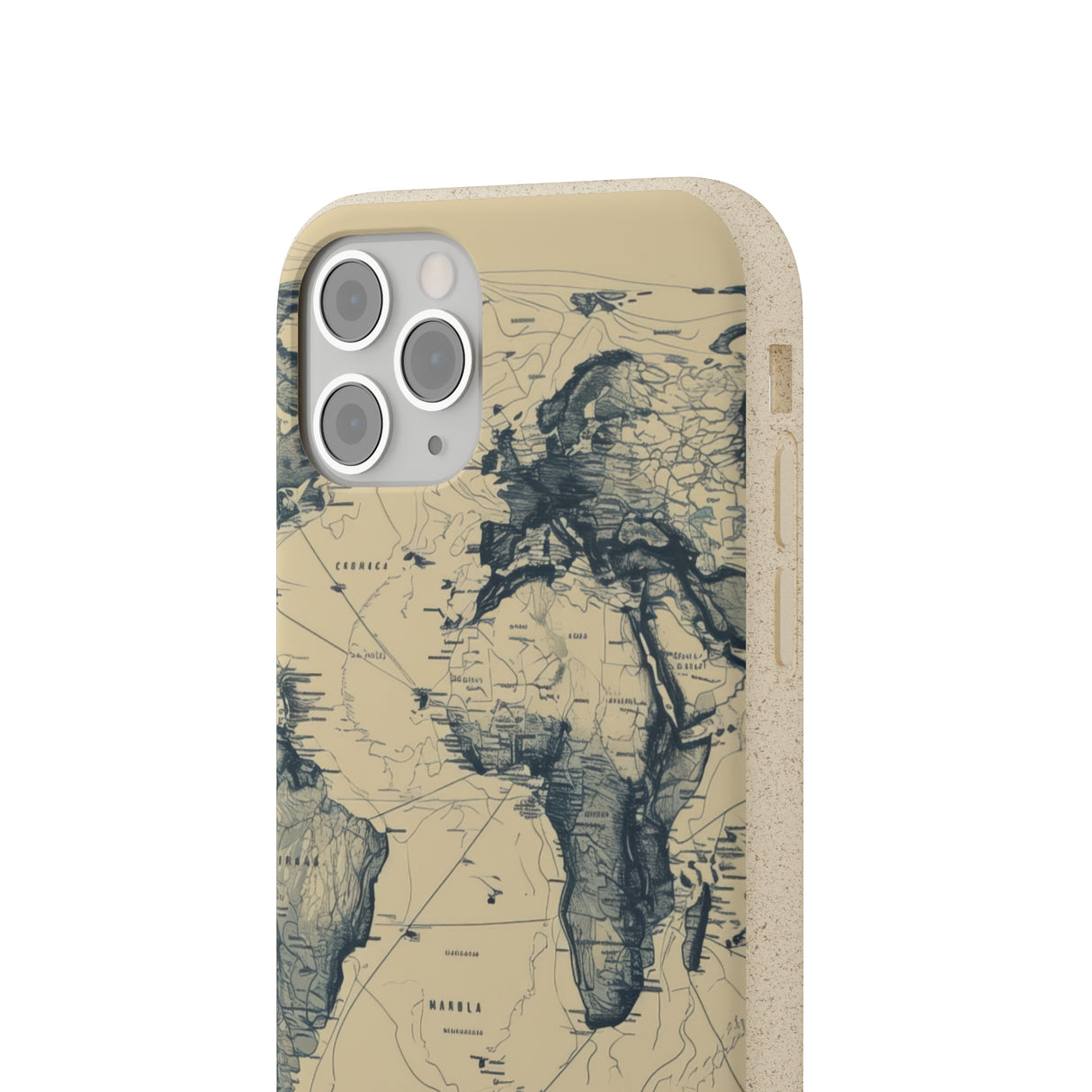 Vintage World Map | Biodegradable Phone Case