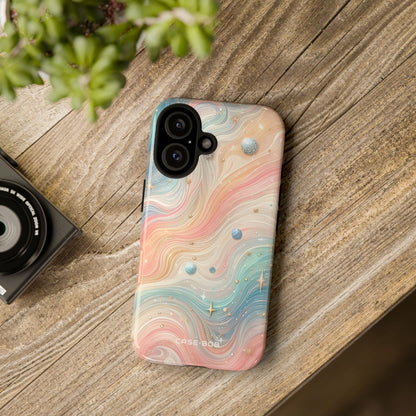 Iridescent Swirls iPhone 16 Plus Case - Tough