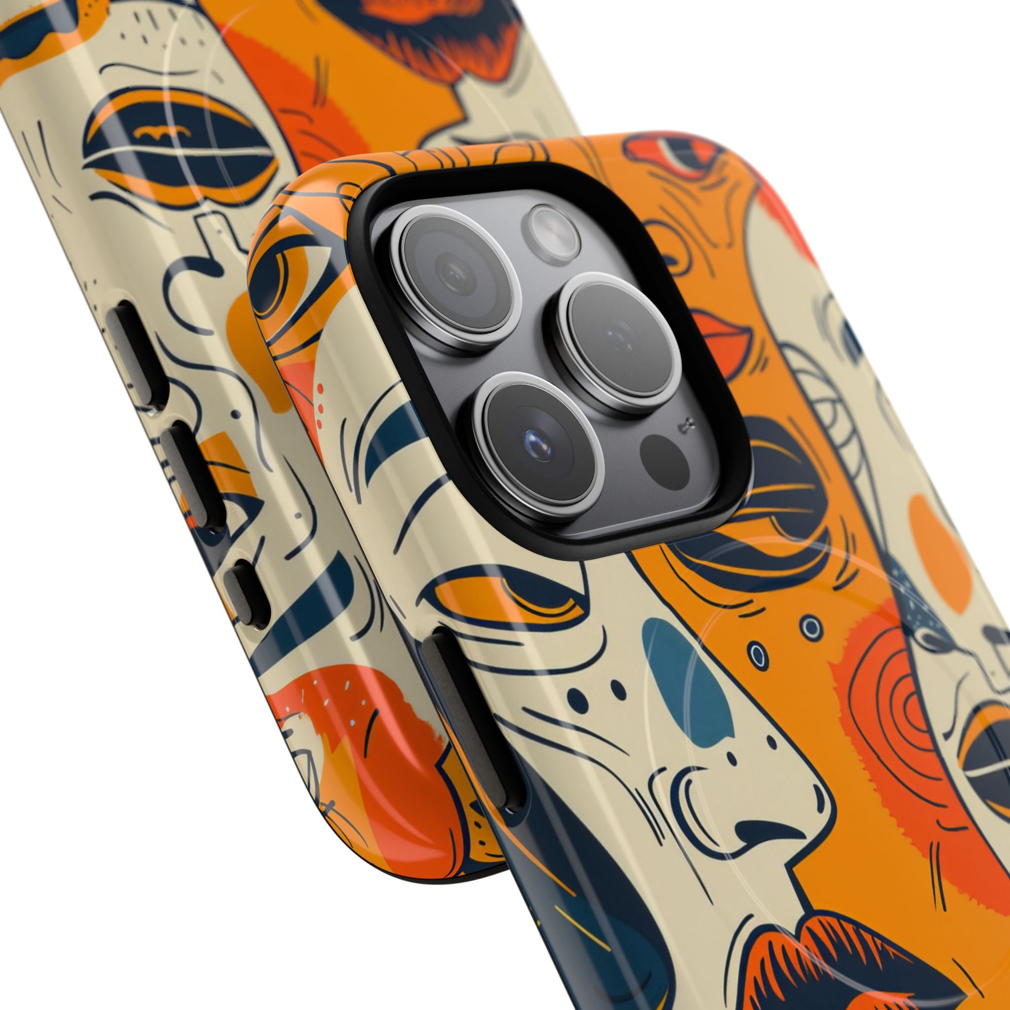 Tangled Faces Sunset iPhone 15 Pro Case - Tough+