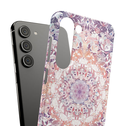 Purple Pink Mandala - Slim Samsung S23 Phone Case