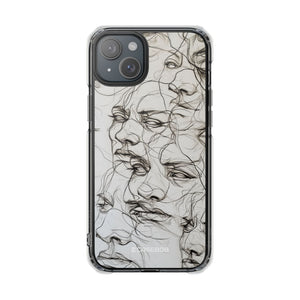 Ethereal Faces - Phone Case for iPhone (Clear Impact - Magnetic)