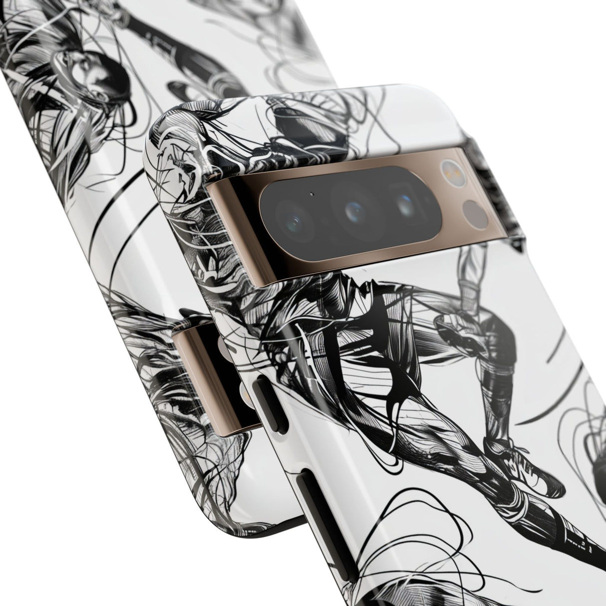 Dynamic Athletic Surrealism | Protective Phone Case for Google Pixel