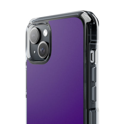 Indigo Color - Clear Impact Case for iPhone