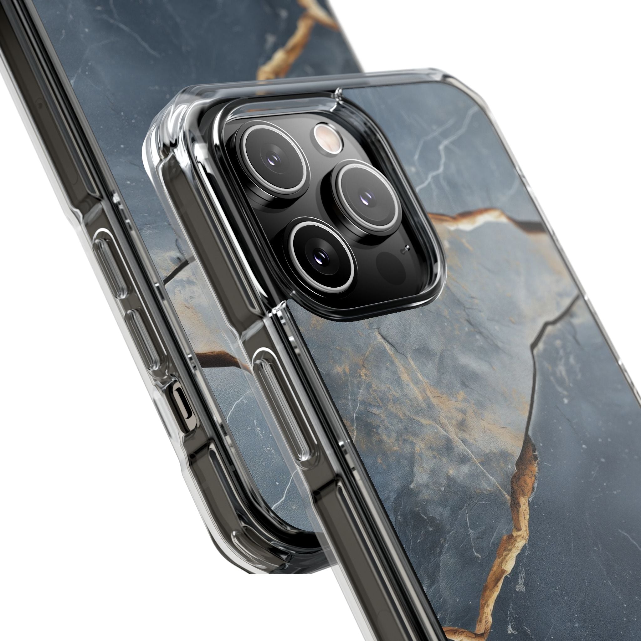 Jagged Vein Navy iPhone 14 Pro Max Case - Impact