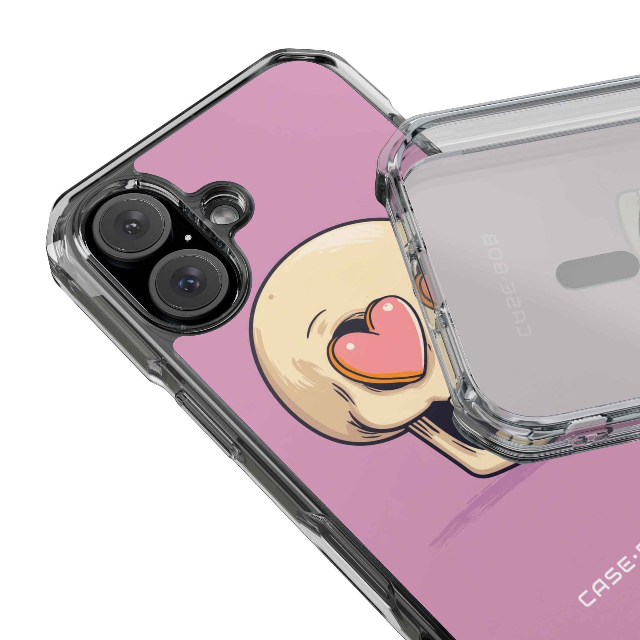 Heart Eyed Skull iPhone 16 Case - Impact