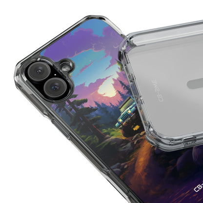 Sunset Forest Drive iPhone Case - Impact
