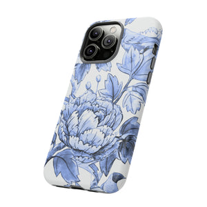 Watercolor Blue Floral - Protective Phone Case