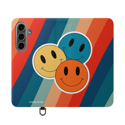 Smiley Trio Radiance - Samsung S24 Case - Wallet