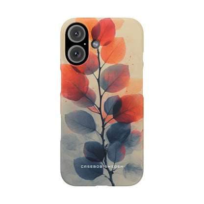 Ethereal Leaf Harmony iPhone 16 - Slim Phone Case