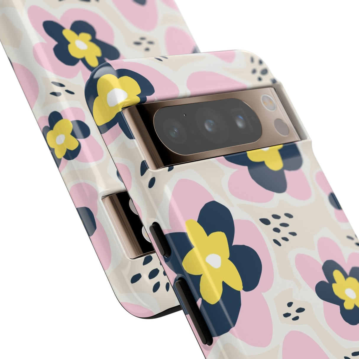 Pink Happy Flower - Protective Phone Case