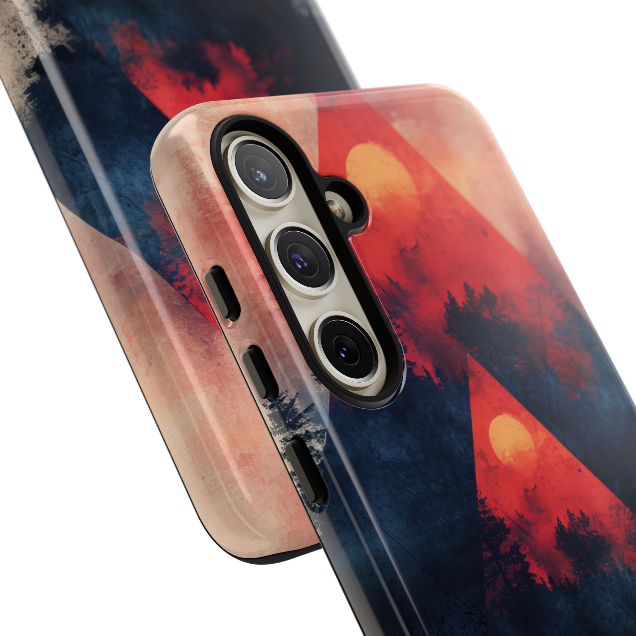 Red Sky Serenity - Tough Samsung S24 Phone Case