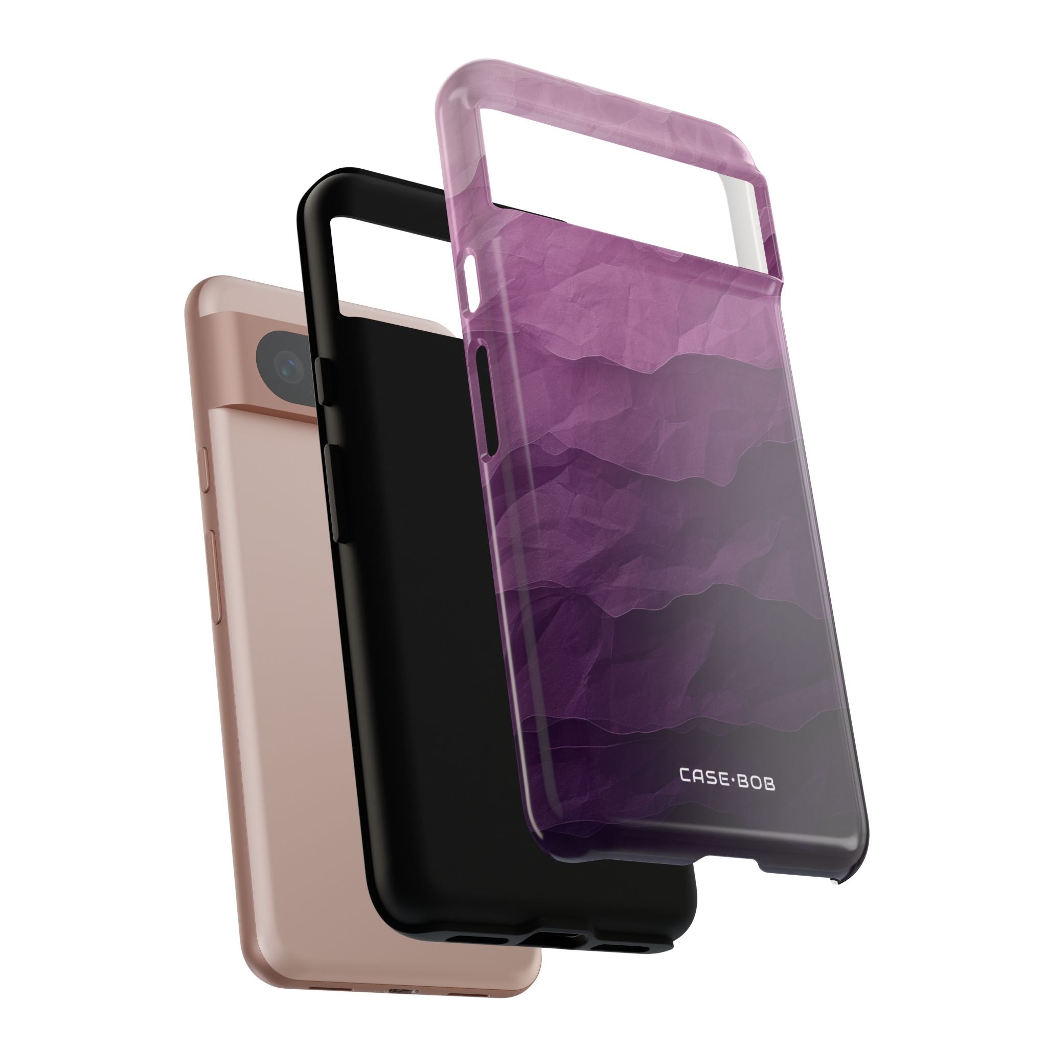 Purple Wave Layers Google Pixel 8 Case - Tough