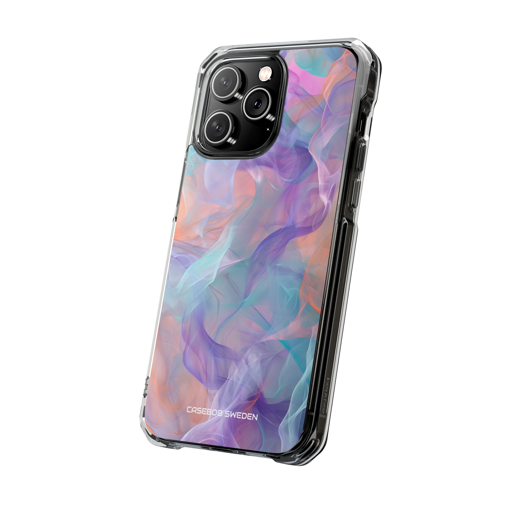 Dreamy Teal Flow - Clear Impact iPhone 14 Phone Case