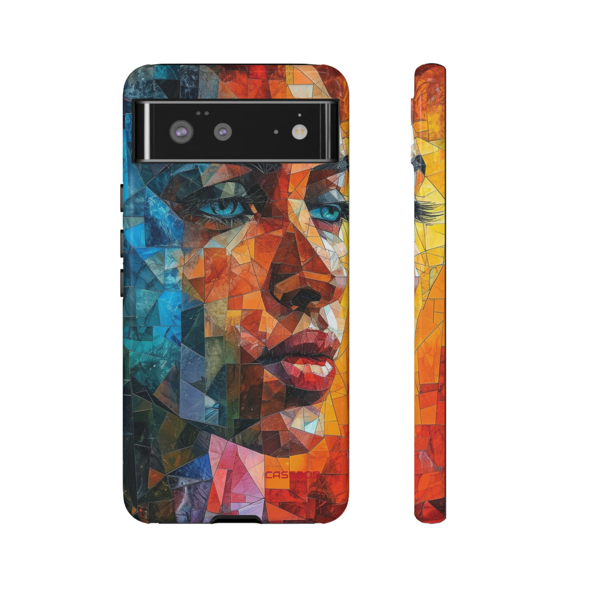 Geometric Fusion Lady - Protective Phone Case