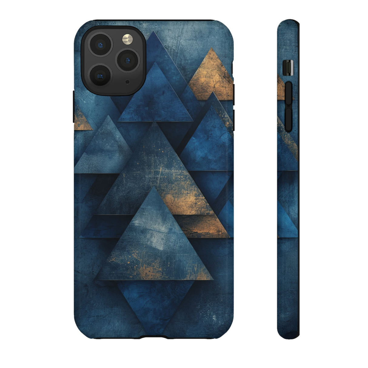 Blue Geometric Harmony - Protective Phone Case