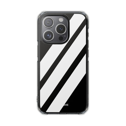 Monochrome Diagonal Symmetry iPhone Case - Impact