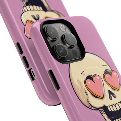 Heart Eyed Skull iPhone 14 Pro Max Case - Tough+