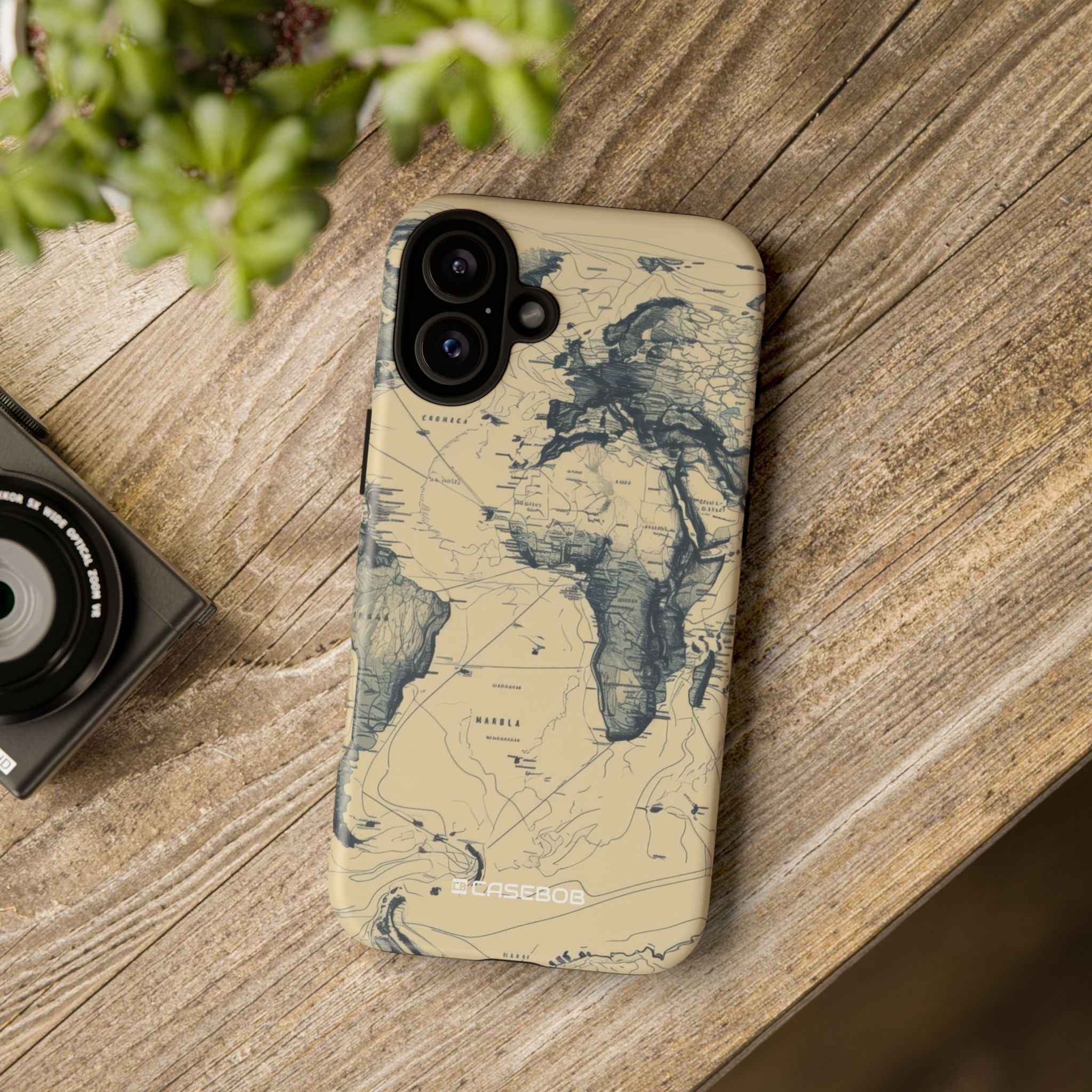 Vintage Cartographic Exploration Map - for iPhone 16