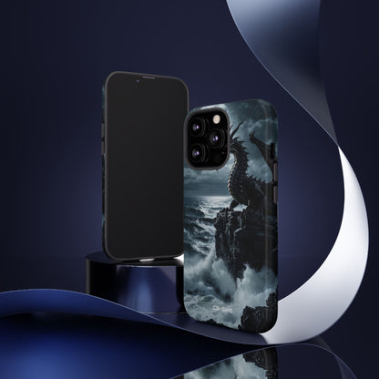 Dragon Roars Against Sea - iPhone Case