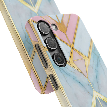 Gold Pink Art Deco - Slim Samsung S23 Phone Case