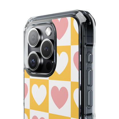 Heart Grid Harmony iPhone Case - Impact