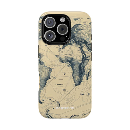 Vintage Cartographic Exploration Map - for iPhone 16