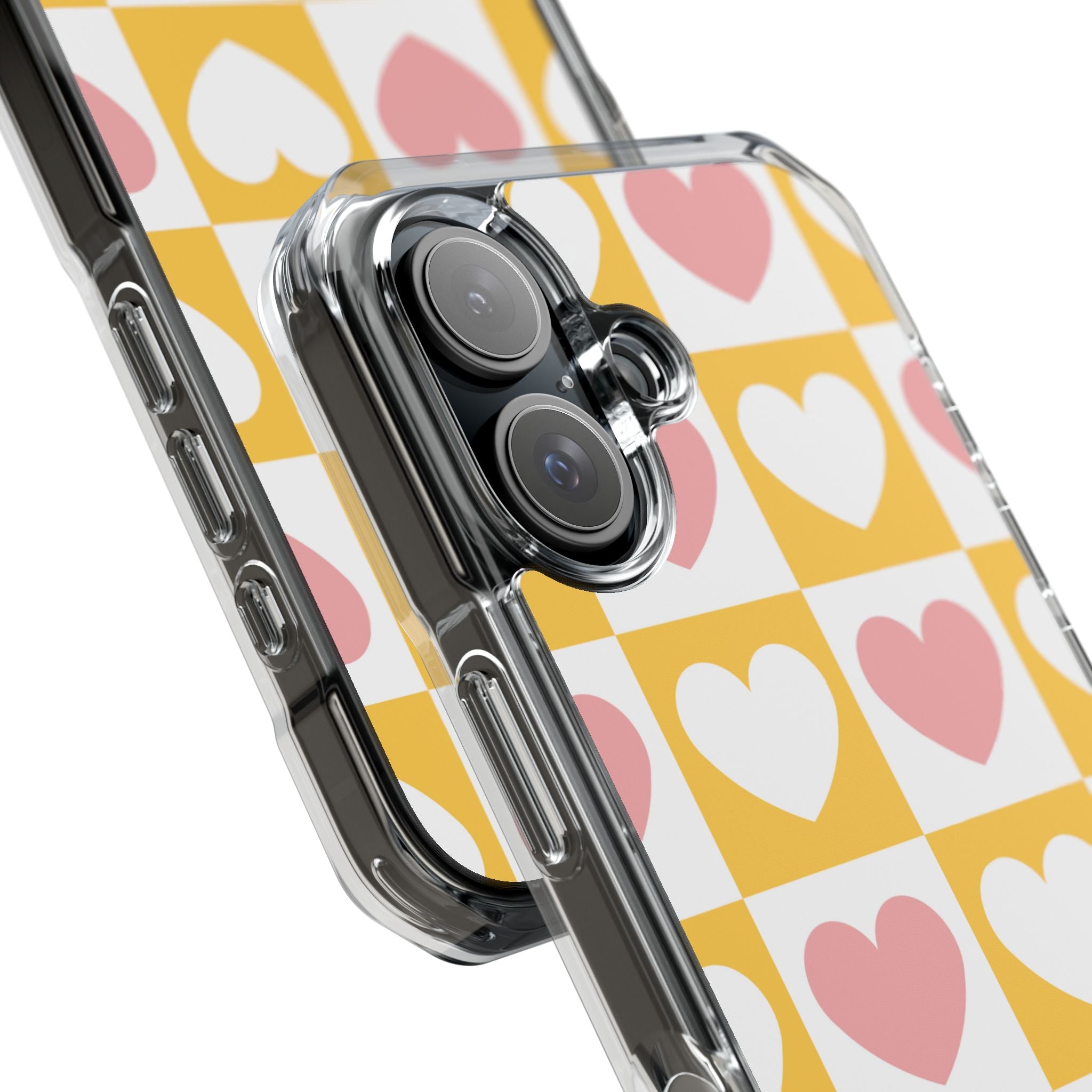 Heart Grid Harmony iPhone Case - Impact