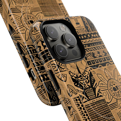 Tribal Faces iPhone 14 Pro Max Case - Tough+