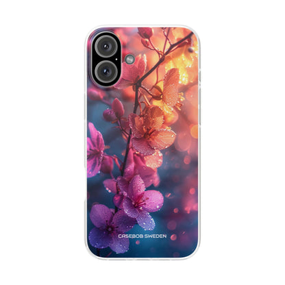 Pink Bloom Serenity - Flexi iPhone 16 Phone Case