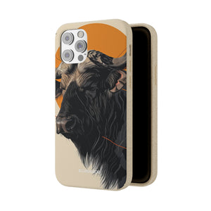 Majestic Buffalo Sun | Biodegradable Phone Case