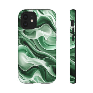 Verdant Wave Elegance - Protective Phone Case