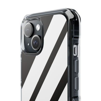 Monochrome Diagonal Symmetry iPhone Case - Impact