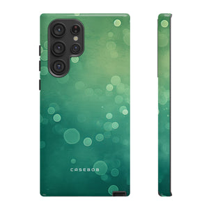 Green Dot Matrix - Protective Phone Case