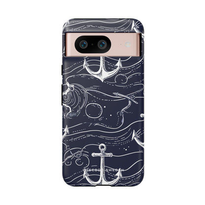 Gradient Anchorflow Waves Google Pixel 8 - Tough Phone Case