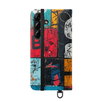 White Orb Graffiti - Samsung S25 Case - Wallet