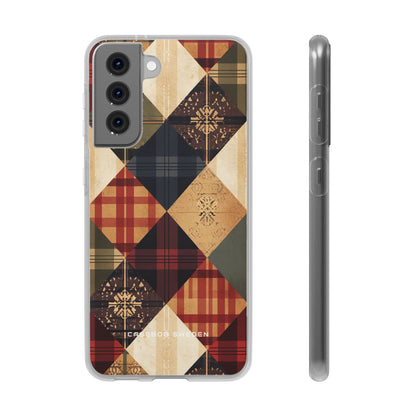 Rustic Geometric Patchwork Harmony Samsung S21 - Flexi Phone Case