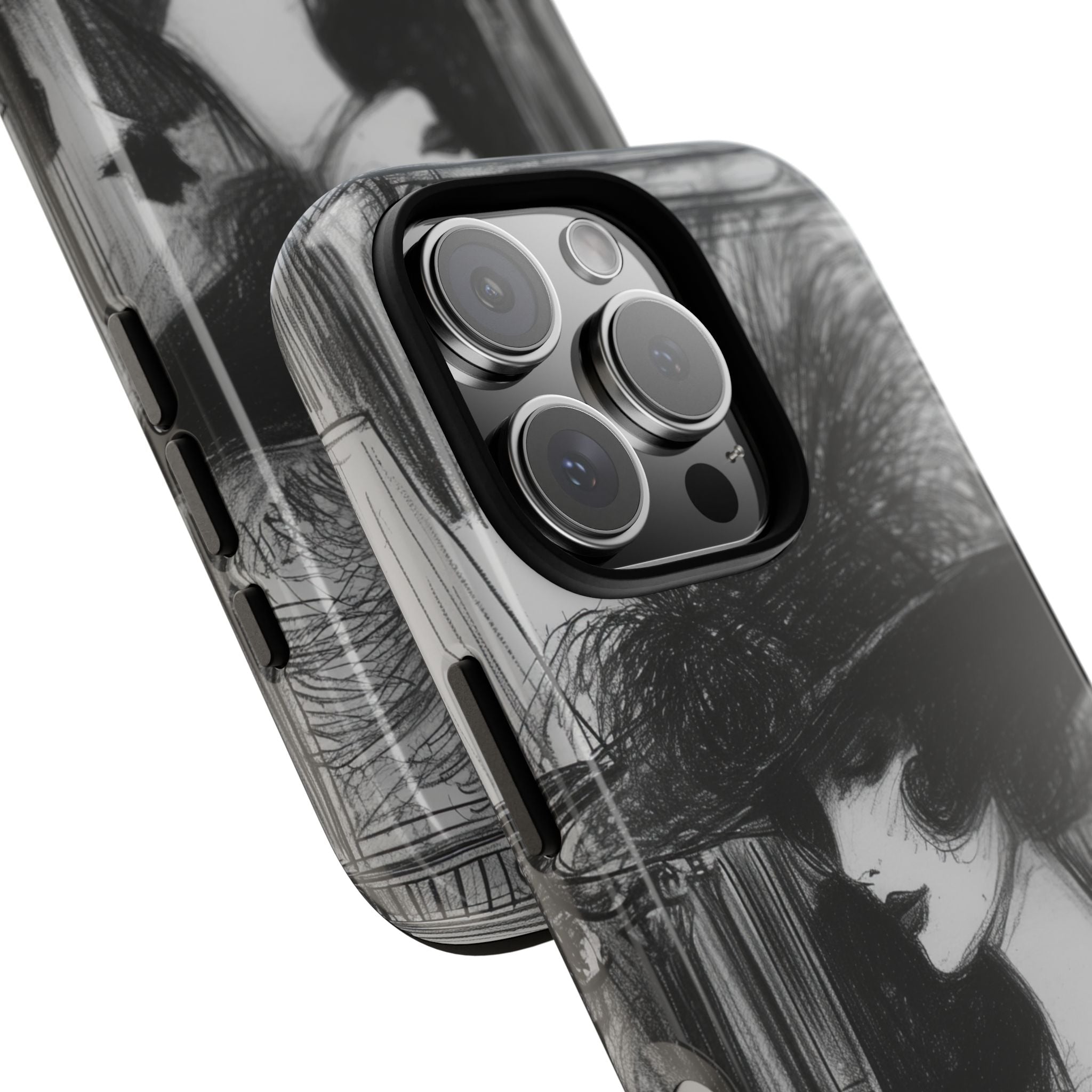 Timeless Elegance in Monochrome iPhone 16 - Tough Phone Case