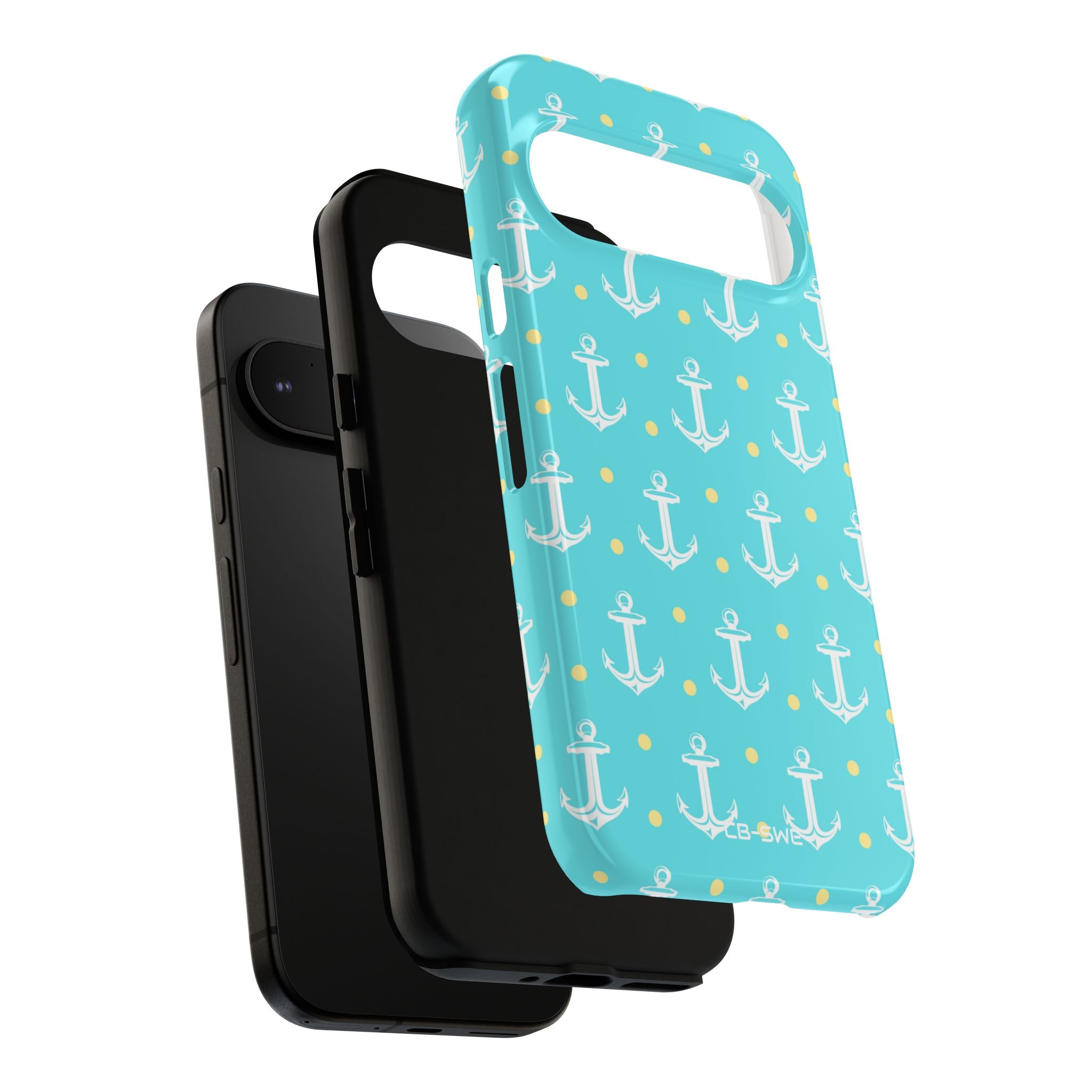 Nautical Anchors & Dots - Google Pixel Case