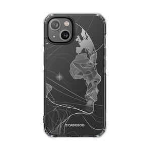 Fluid Earth Harmony - Phone Case for iPhone (Clear Impact - Magnetic)