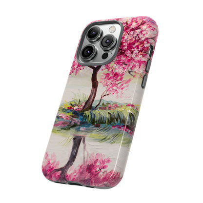 Oil painting - Oriental Cherry Tree - Protective Phone Case