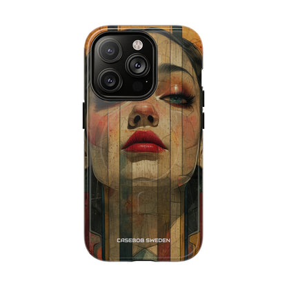 Bold Art Deco Portrait - Tough + MagSafe® iPhone 14 Phone Case