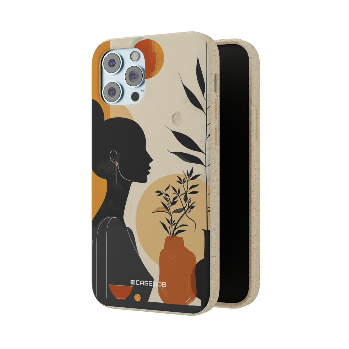 Modern Silhouette Tranquility | Biodegradable Phone Case