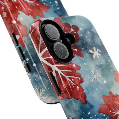 Winter Leaves Dance - iPhone Case